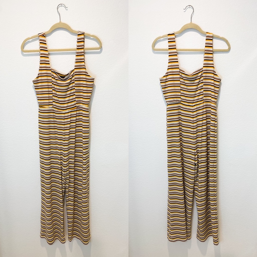 70’s Striped Jumpsuit